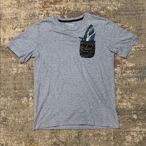 Arizona Jean Company Light Gray Shark Pocket Tee